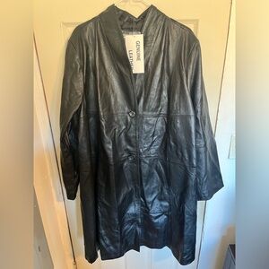 Jessica London Women's Black Leather Jacket